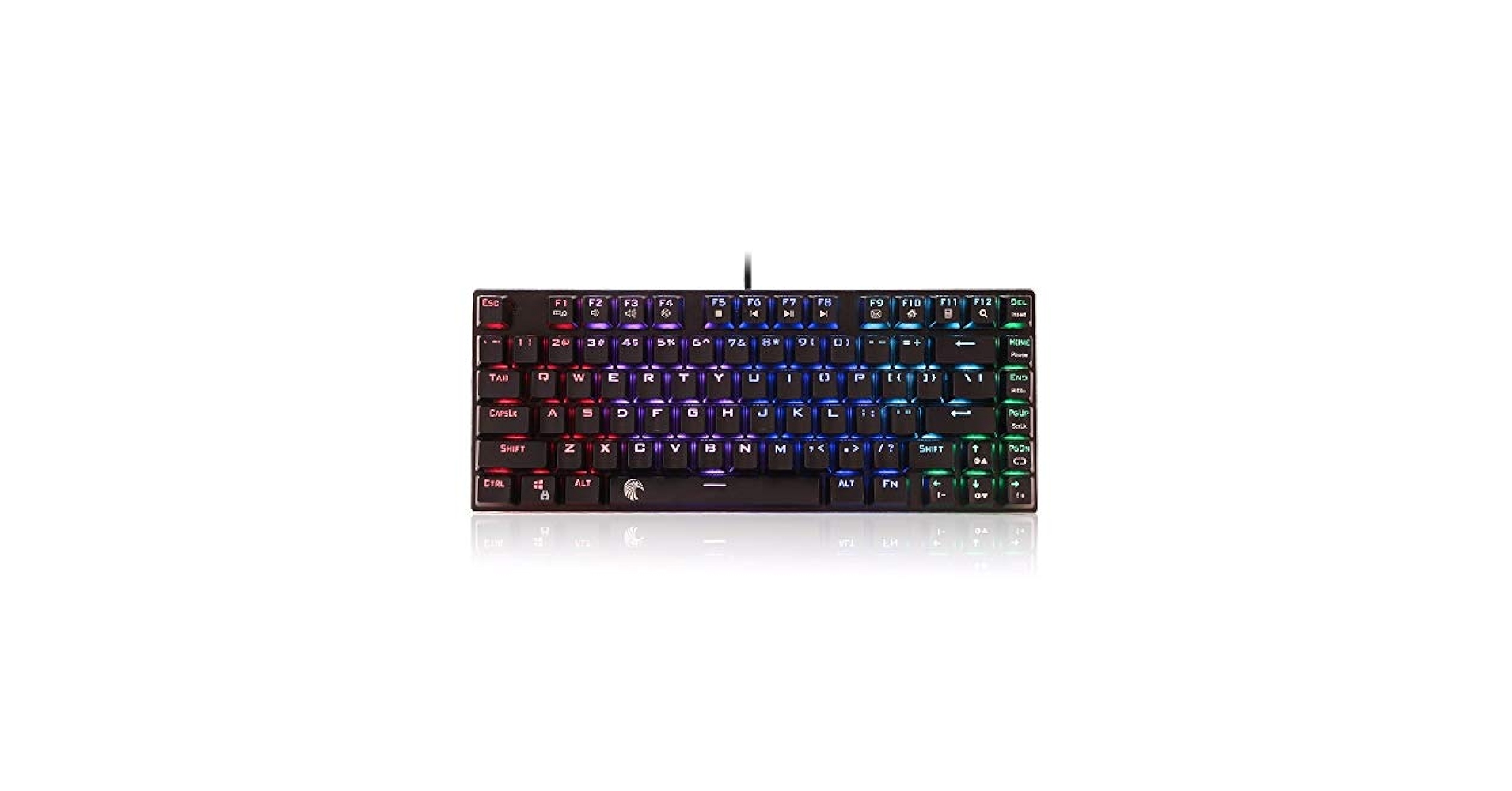 Amazon.co.jp: ZSBH メカニカルキーボード滑らかなライン赤い